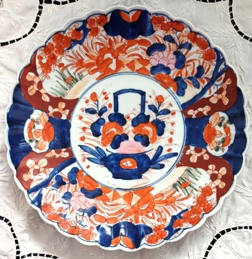 PAIR OF ANTIQUE JAPANESE MEIJI PERIOD IMARI PORCELAIN DISHES - ADDITIONAL PHOTO 4