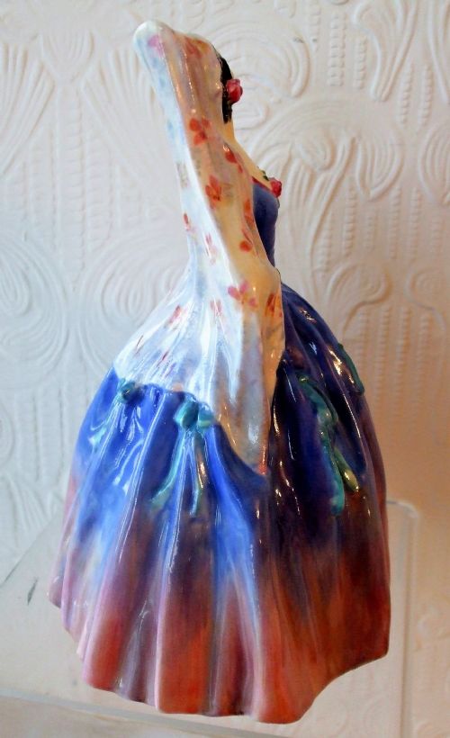 VINTAGE ROYAL DOULTON ENGLISH PORCELAIN FIGURINE MODENA HN 1845 - ADDITIONAL PHOTO 3