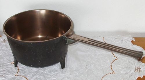 ANTIQUE ENGLISH GEORGIAN BRONZE SKILLET POSNET