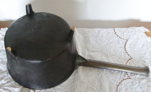 ANTIQUE ENGLISH GEORGIAN BRONZE SKILLET POSNET - ADDITIONAL PHOTO 3