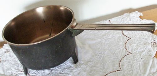 ANTIQUE ENGLISH GEORGIAN BRONZE SKILLET POSNET - ADDITIONAL PHOTO 4