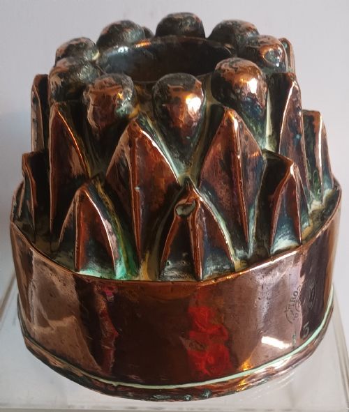 Antique French Victorian "Trottier" Copper Kitchen Mould