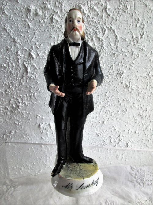 Antique English Victorian Porcelain Figurine ~ " Mr Sankey"