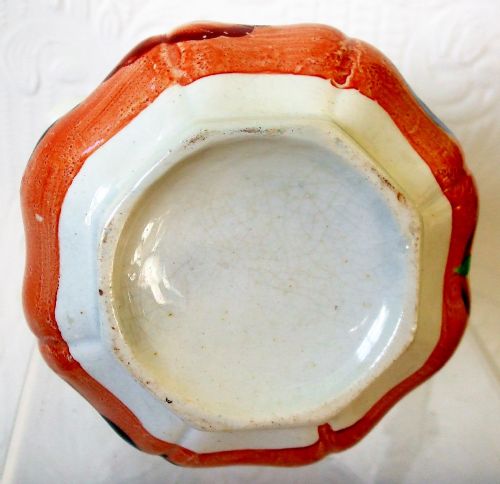 ANTIQUE VICTORIAN GAUDY WELSH PAGODA PATTERN POTTERY POUCH JUG - ADDITIONAL PHOTO 5
