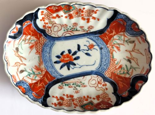 PAIR OF ANTIQUE JAPANESE MEIJI PERIOD IMARI PORCELAIN DISHES - ADDITIONAL PHOTO 3