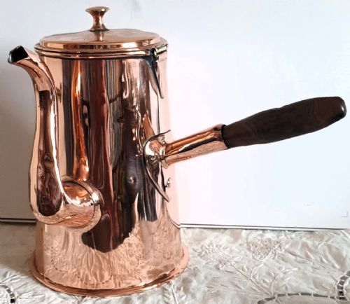 ANTIQUE ENGLISH GEORGIAN COPPER COFFEE POT