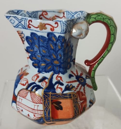 Antique English Georgian Davenport Stone China Hydra Jug