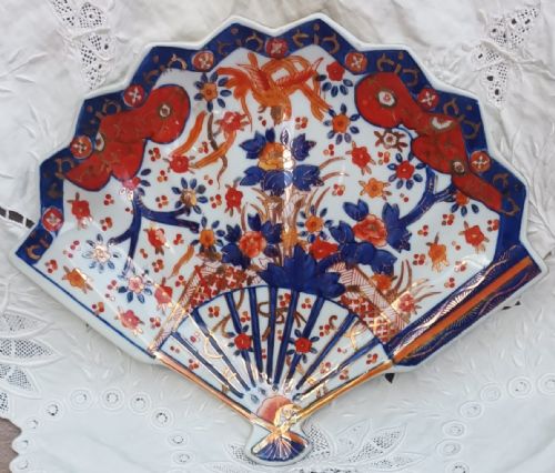 ANTIQUE JAPANESE MEIJI PERIOD IMARI PORCELAIN DISH