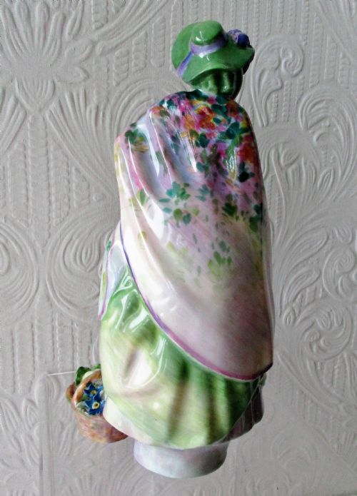 VINTAGE ROYAL DOULTON ENGLISH PORCELAIN FIGURINE DOLLY VARDON HN 1515 - ADDITIONAL PHOTO 2