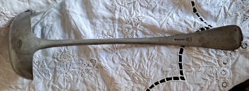 ANTIQUE ENGLISH VICTORIAN PEWTER BASTING LADLE JOHN YATES COTTERELL OP 5340A - ADDITIONAL PHOTO 4