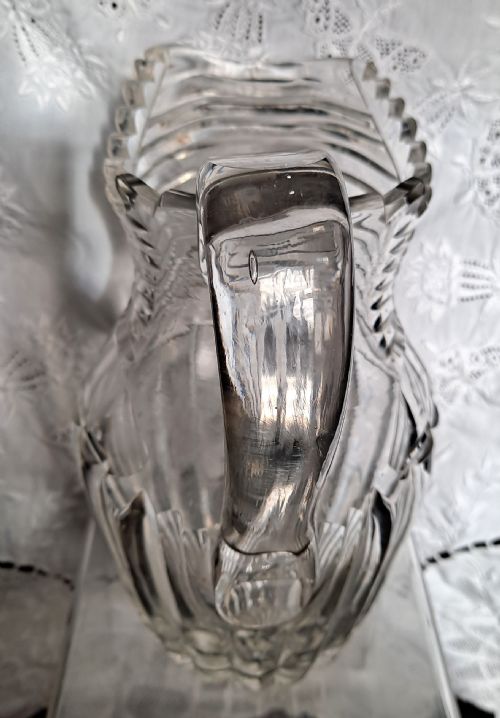ANTIQUE LATE REGENCY CUT GLASS WATER JUG - ADDITIONAL PHOTO 1