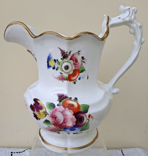 Antique English Georgian / Victorian Porcelain Commemorative Jug ~ John Baley 1837