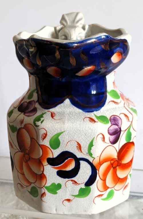 ANTIQUE VICTORIAN GAUDY WELSH GOWER PATTERN JUG - ADDITIONAL PHOTO 3