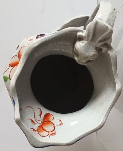 ANTIQUE VICTORIAN GAUDY WELSH GOWER PATTERN JUG - ADDITIONAL PHOTO 5