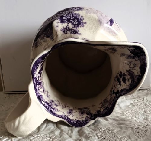 ANTIQUE ENGLISH GEORGIAN MAGENTA TRANSFER JUG - ADDITIONAL PHOTO 7