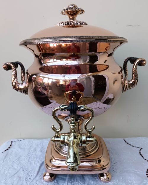 ANTIQUE ENGLISH GEORGIAN COPPER SAMOVAR