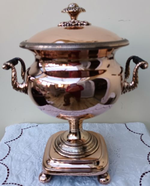 ANTIQUE ENGLISH GEORGIAN COPPER SAMOVAR - ADDITIONAL PHOTO 2