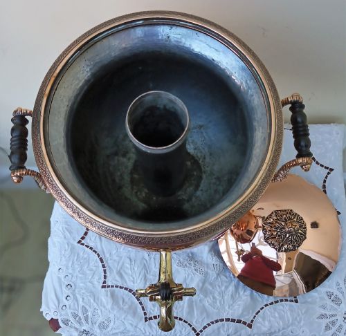 ANTIQUE ENGLISH GEORGIAN COPPER SAMOVAR - ADDITIONAL PHOTO 12