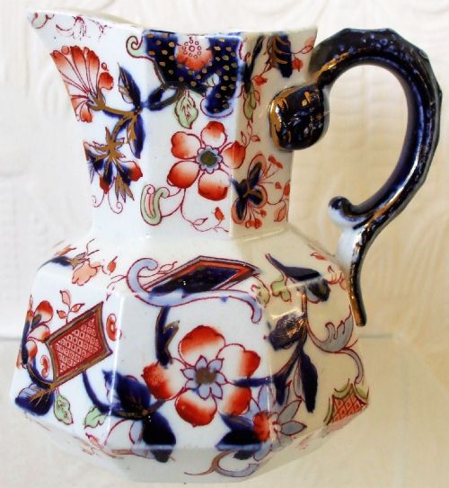 antique english victorian porcelain hydra jug keeling co - CATEGORY: ANTIQUE JUGS - DATED 19TH CENTURY