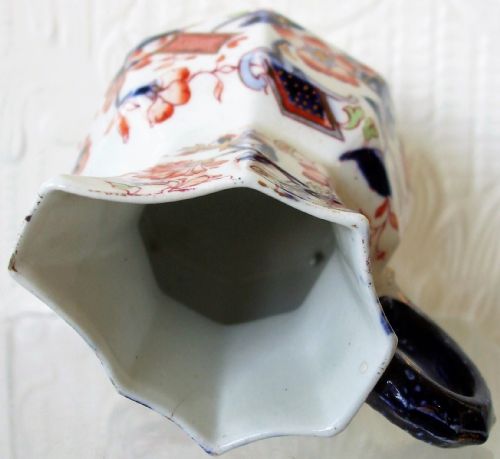 ANTIQUE ENGLISH VICTORIAN PORCELAIN HYDRA JUG KEELING CO - ADDITIONAL PHOTO 4