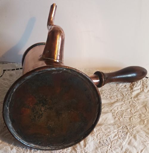 ANTIQUE ENGLISH GEORGIAN COPPER COFFEE POT - ADDITIONAL PHOTO 4