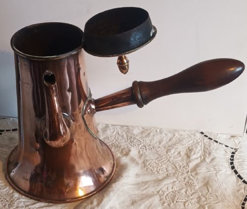 ANTIQUE ENGLISH GEORGIAN COPPER COFFEE POT - ADDITIONAL PHOTO 5