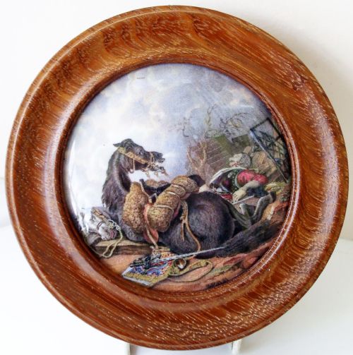 antique english victorian prattware potlid war - CATEGORY: ANTIQUE CERAMICS - DATED 19TH CENTURY