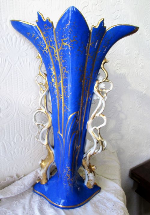 ANTIQUE ENGLISH GEORGIAN PORCELAIN VASE - ADDITIONAL PHOTO 2