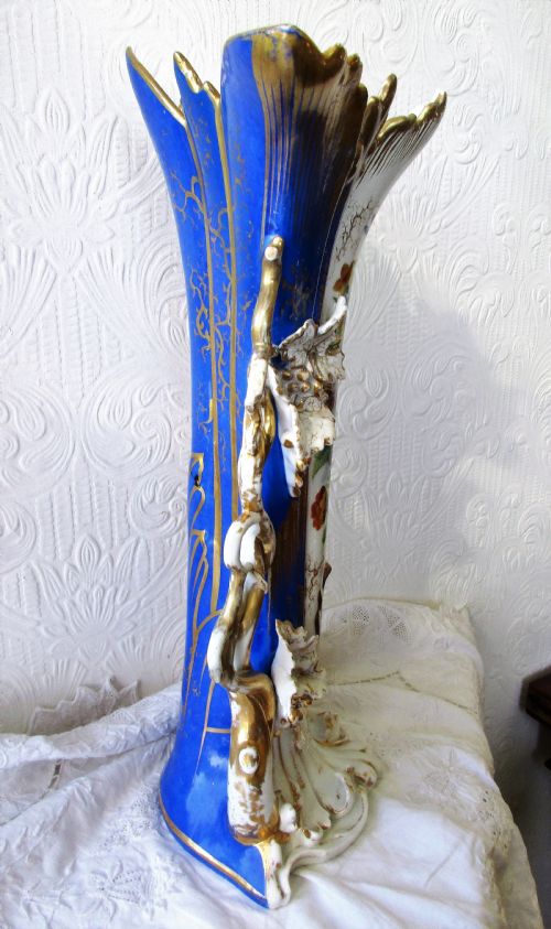 ANTIQUE ENGLISH GEORGIAN PORCELAIN VASE - ADDITIONAL PHOTO 3
