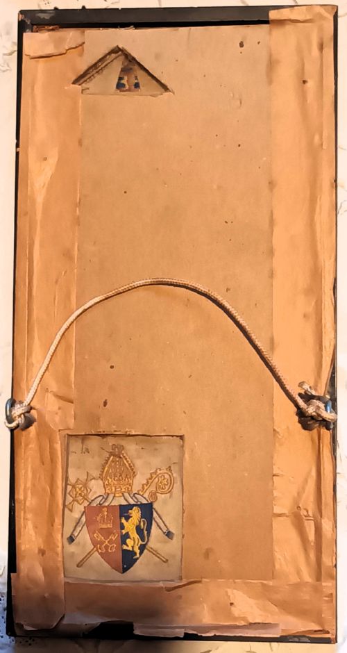 FRAMED PAIR OF ANTIQUE ENGLISH VICTORIAN STEVENS OF COVENTRY SILK BOOKMARKERS - ADDITIONAL PHOTO 1