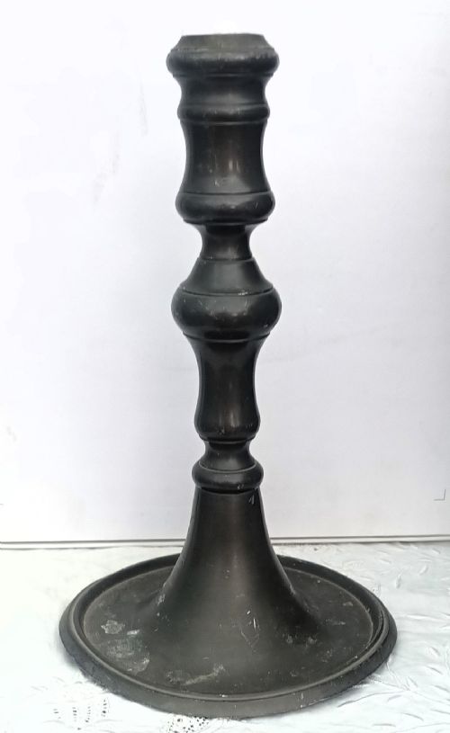 ANTIQUE ENGLISH STUART PEWTER CANDLESTICK