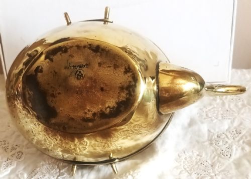 ANTIQUE ENGLISH VICTORIAN BRASS AND COPPER SPIRIT KETTLE WILLIAM SOUTTER SONS - ADDITIONAL PHOTO 8