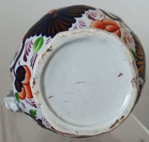 ANTIQUE VICTORIAN GAUDY WELSH GRAPE PATTERN POTTERY JUG - ADDITIONAL PHOTO 5