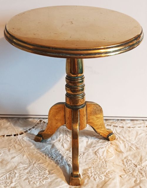 Antique English Georgian Brass Candle Reflector