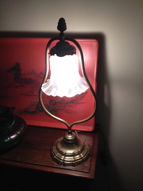 NAPOLEON III NOTARY DESK LAMP IN BRONZE - ADDITIONAL PHOTO 2