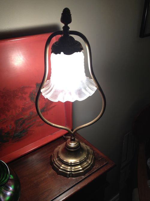 NAPOLEON III NOTARY DESK LAMP IN BRONZE - ADDITIONAL PHOTO 7