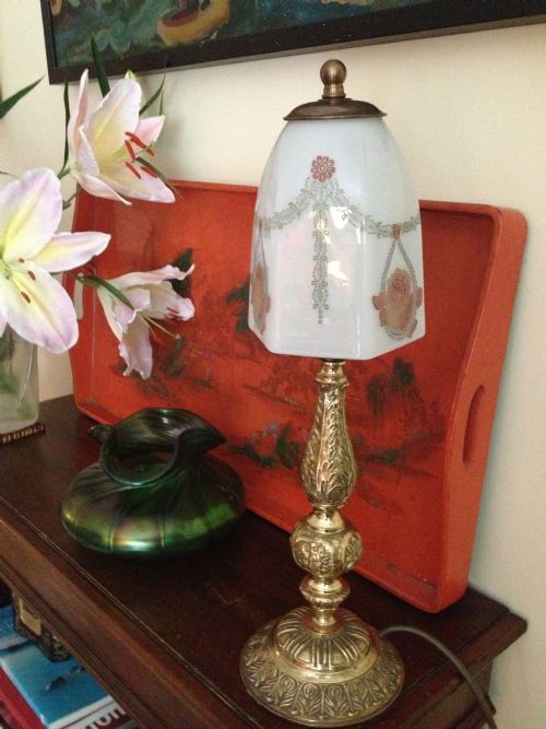 1900 French Table Lamp in Bronze