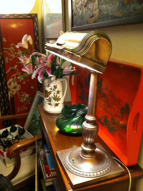 1900 Leviton Desk Lamp in Bronze