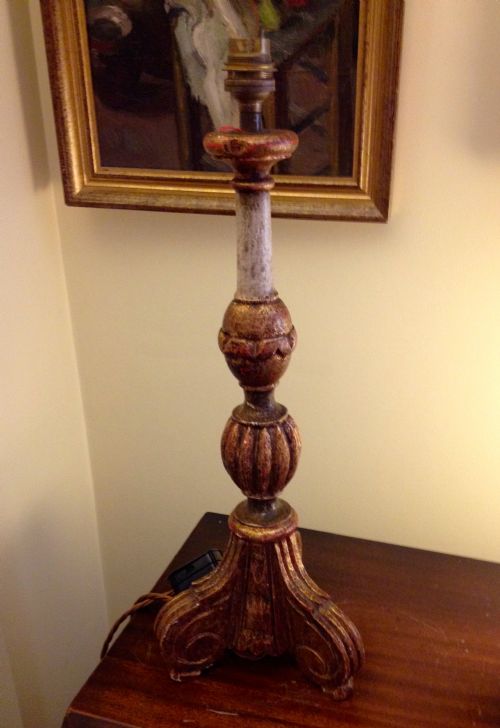 Classic Italian Giltwood Table Lamp