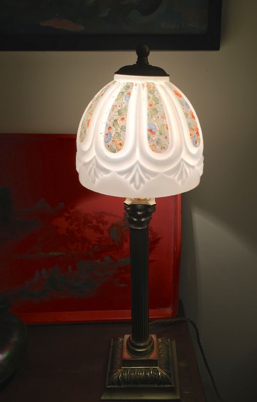 Edwardian Corinthian Column Table Lamp