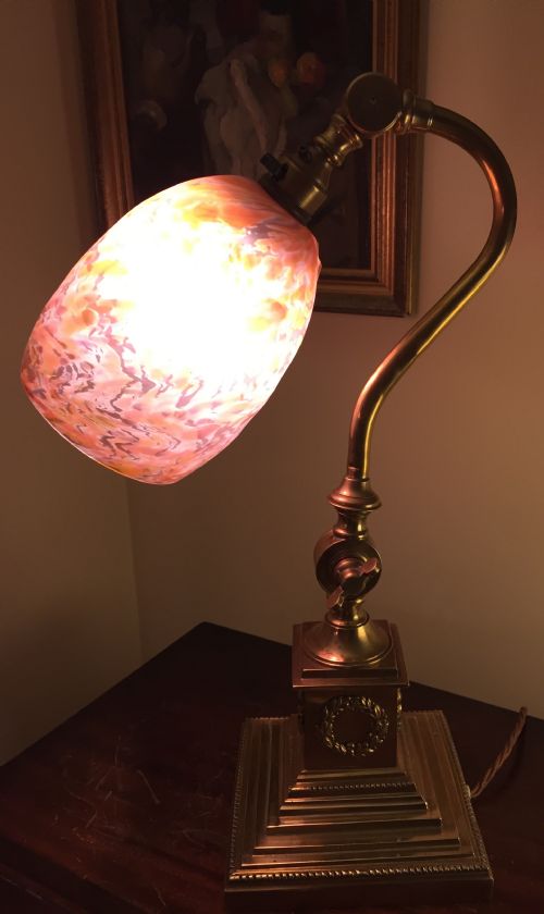 Impressive Original Edwardian Desk Lamp