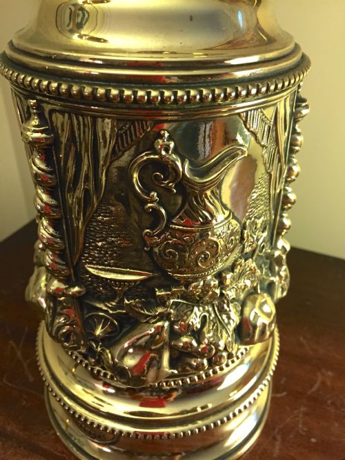 NAPOLEON III CONVERTED OIL LAMP BRASS STAMPED - ADDITIONAL PHOTO 9