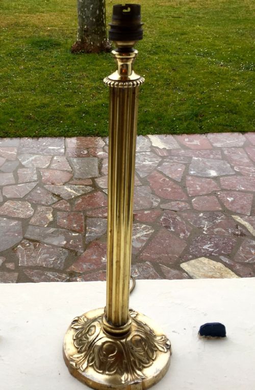 Classic Art Nouveau Table Lamp Brass