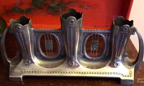 Wonderful Art Nouveau Candle Holder Pewter