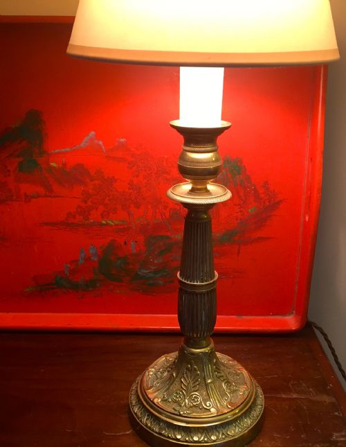 Napoleon III  Bronze Table Lamp