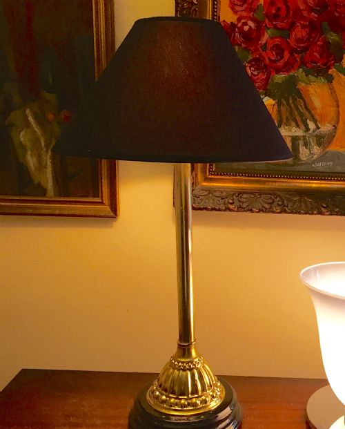 Impressive Edwardian Desk Table Lamp Brass