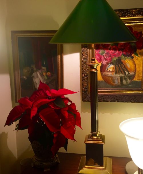Tall Handsome Obelisk Desk Lamp Brass