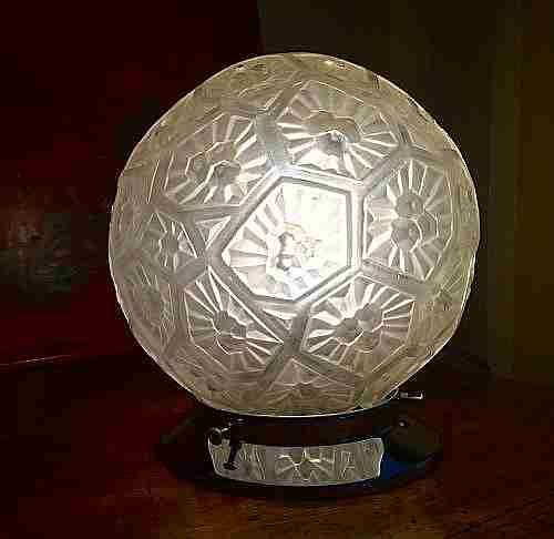 French Art Deco Ceiling or Table Lamp Muller Freres