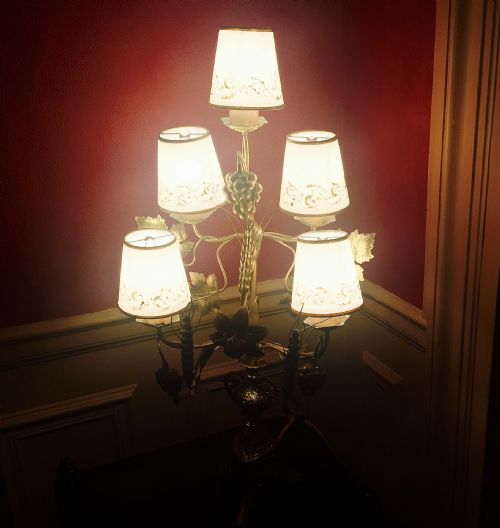 ANTIQUE FRENCH ALTAR CANDELABRA GILDED BRONZE - ADDITIONAL PHOTO 1