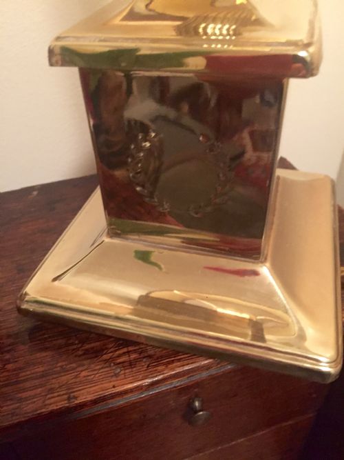 CLASSIC EDWARDIAN OBELISK DESK LAMP SOLID BRASS - ADDITIONAL PHOTO 6